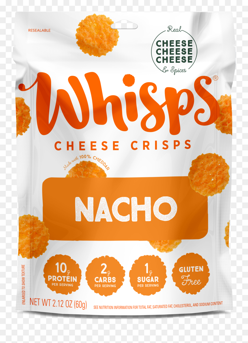 Whisps Nacho Cheese Crisps Bag - Snack, HD Png Download - nacho png