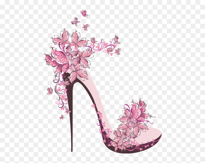 Pink Photography Wedding High-heel High Footwear Shoe - High Heel Shoe Illustration, HD Png Download - heel png