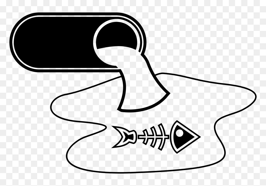 Waste Water Outlet - Water Pollution Clipart Black And White, HD Png Download - environment icon png