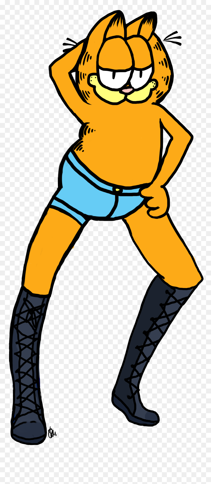 Hey Heres Sexy Garfield - Garfield Sexy, HD Png Download - sexy legs png