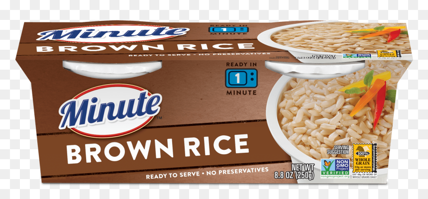 Minute Brown Rice And Quinoa, HD Png Download - brown rice png