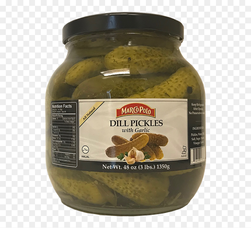 Marco Polo Dill Pickles - Marco Polo Dill Pickles 48 Oz, HD Png Download - dill pickle png
