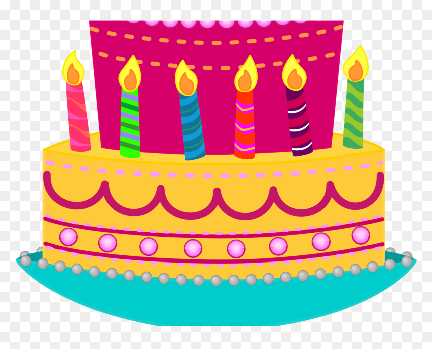 Birthday Cake Clipart 4th - Transparent Background Birthday Cake Clipart, HD Png Download - birthday cake clipart png