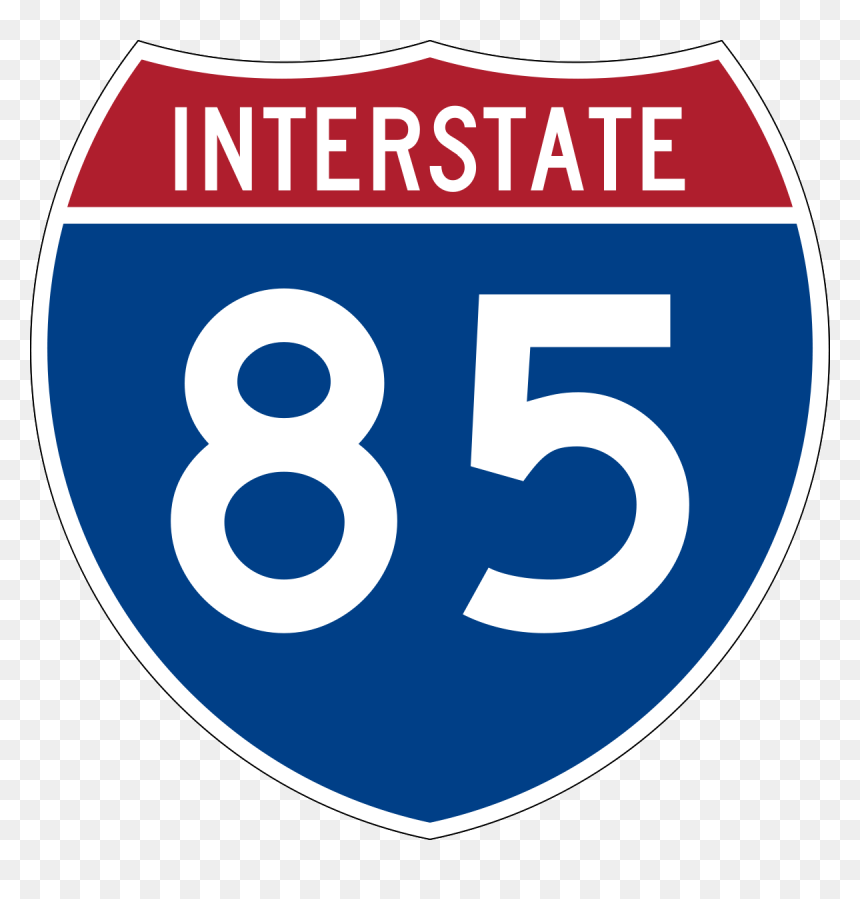 File - I-85 - Svg - Interstate 45, HD Png Download - north sign png