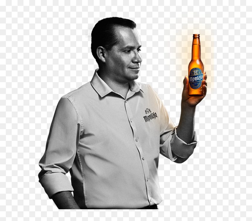 Montejo Has A Light Golden Color And Is Renowned For - Gentleman, HD Png Download - bud light bottle png