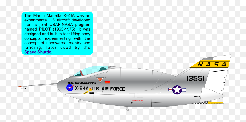 X-24 A - Jet Aircraft, HD Png Download - vintage airplane png