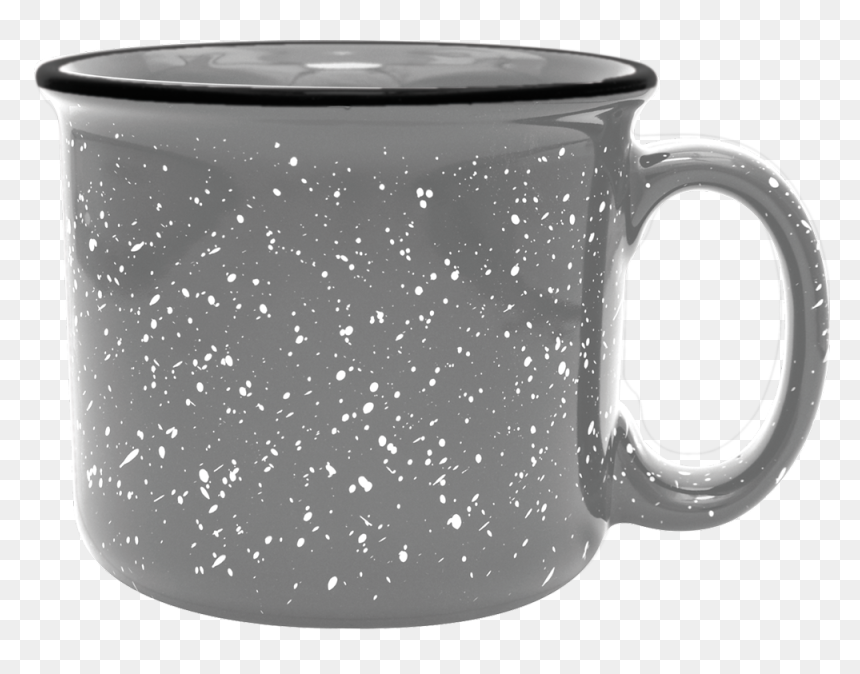 Transparent Blank Mug Png - Black Speckled Coffee Mug, Png Download - white coffee cup png
