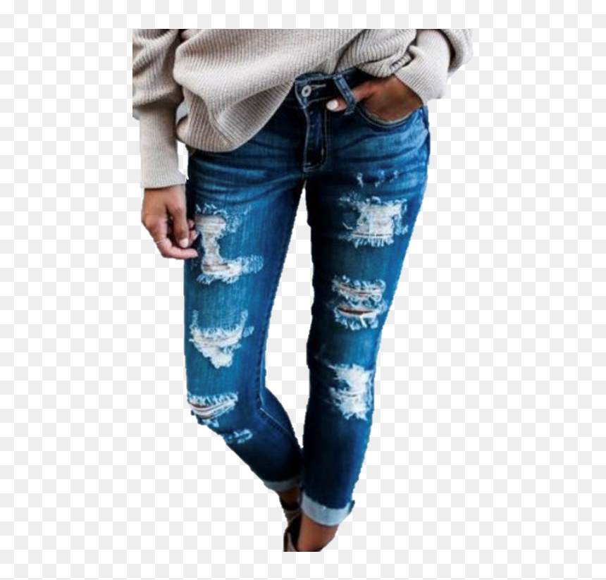 Jeans, HD Png Download - ripped jeans png