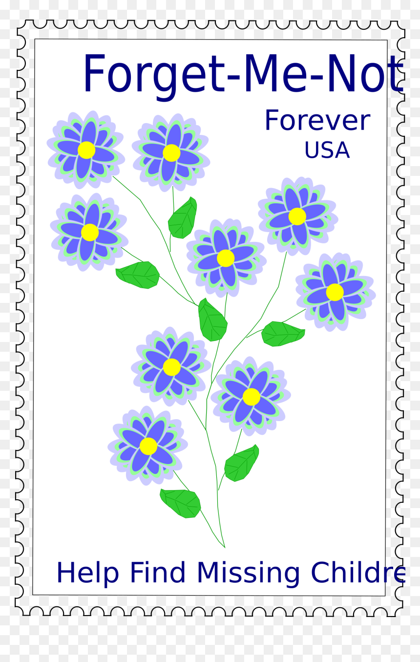 Forget Me Not Stamp Clip Arts - Spanish Daisy, HD Png Download - forget me not png