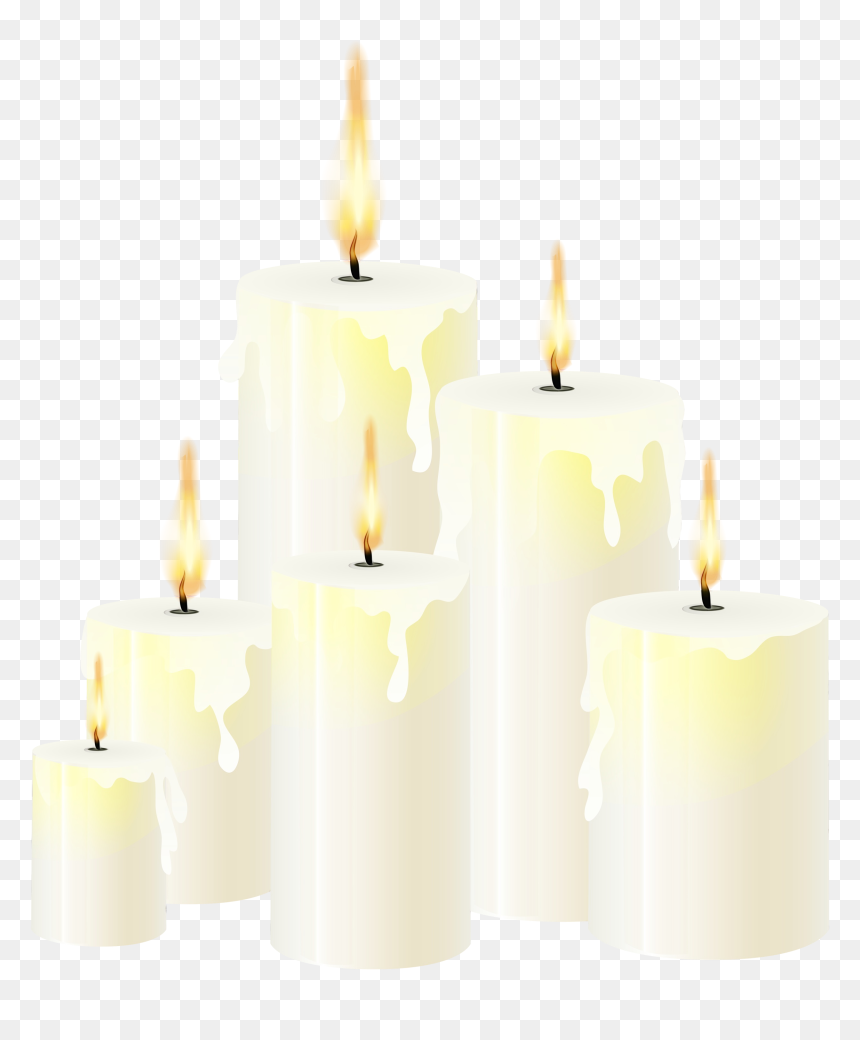 Unity Candle Flameless Candle Wax Product Design - Advent Candle, HD Png Download - candle transparent png