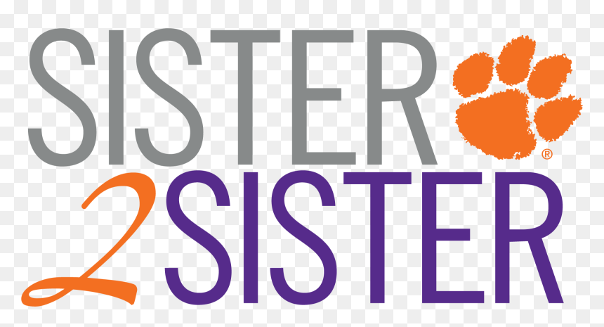 Sister 2 Sister - Clemson Tiger Paw, HD Png Download - sister png