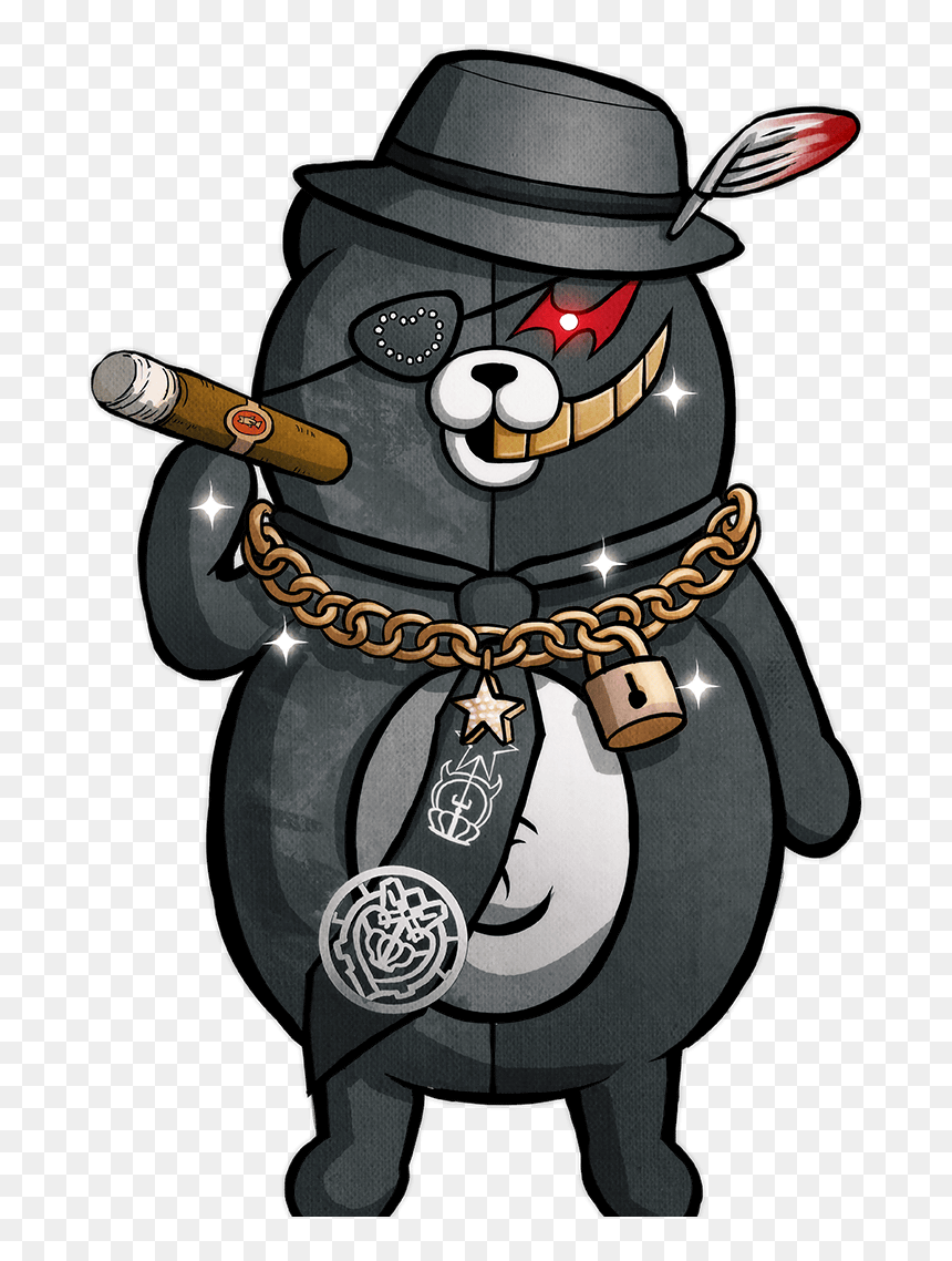 ダンガンロンパ - Danganronpa Ultra Despair Girls Kurokuma, HD Png Download - thug life cigar png