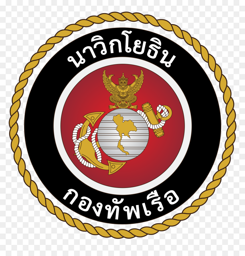 Marine Corps Emblem Drawing - Royal Thai Marine Corps, HD Png Download - marine corps emblem png