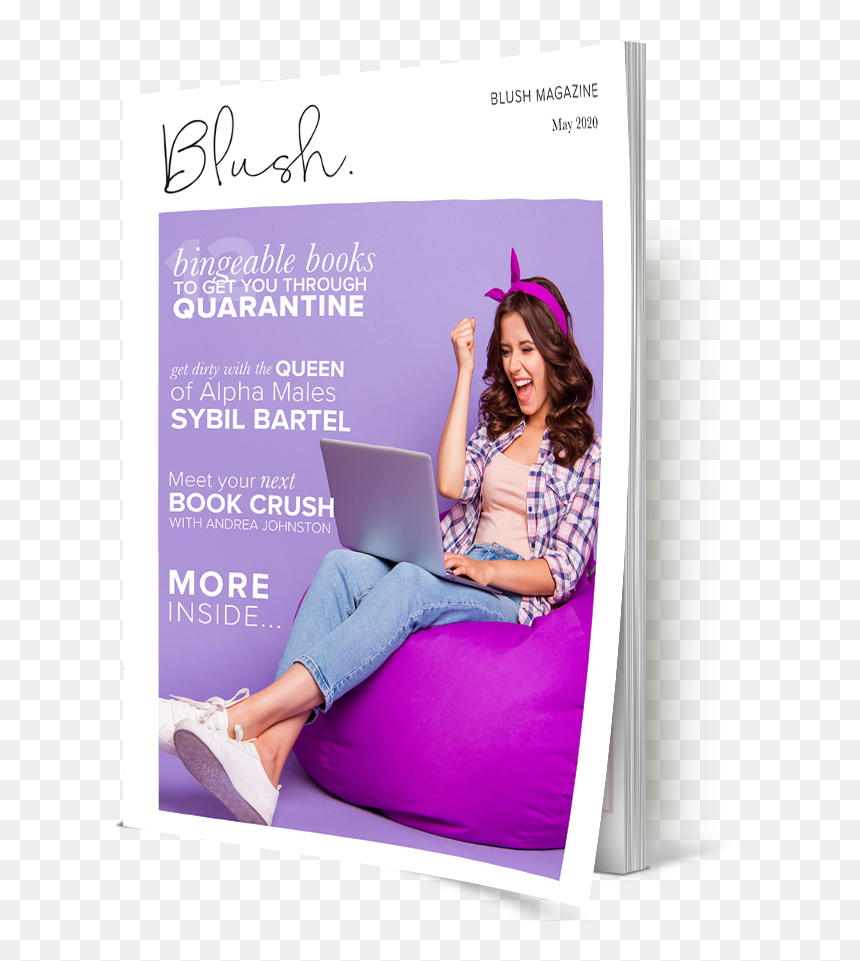 May2020-mockup - Sitting, HD Png Download - purple subscribe png