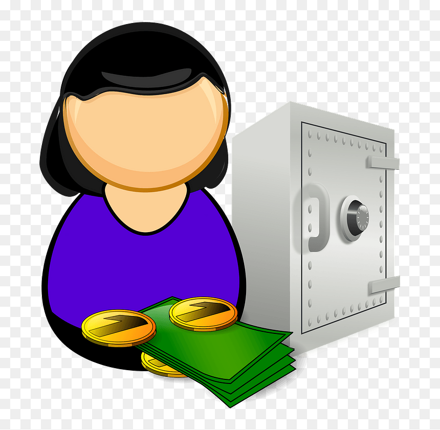 Accountant / Bank Officer Clipart, HD Png Download - bank vault png