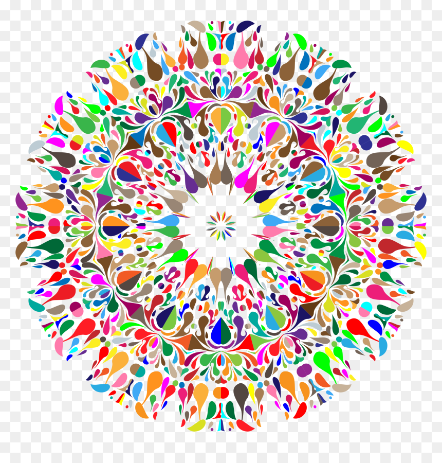 Colorful Floral Spatter 9 Clip Arts - Clip Art, HD Png Download - spatter png