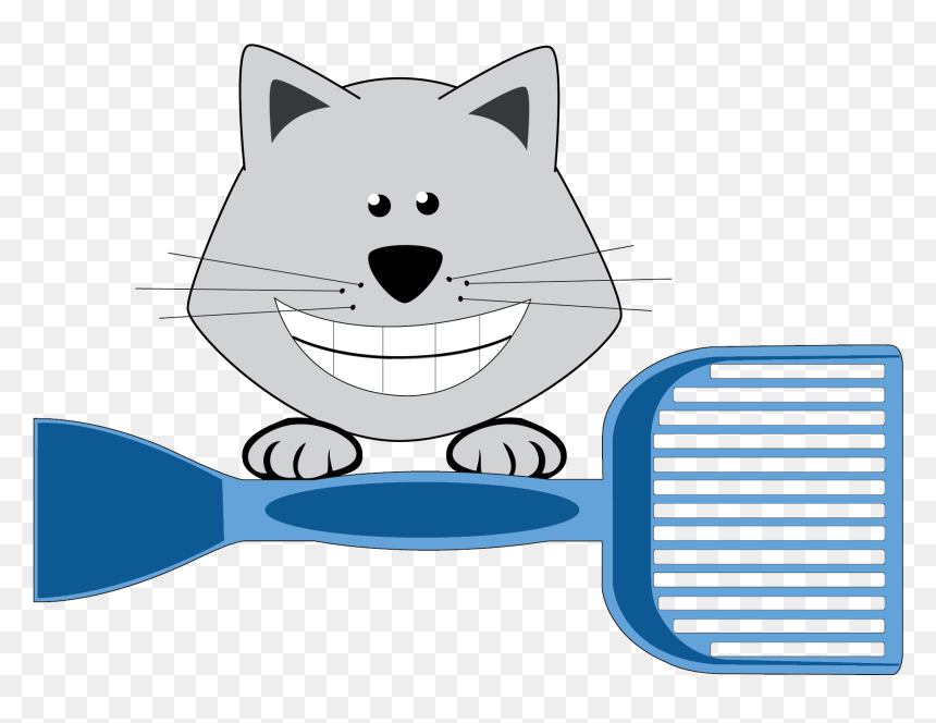Cat Litter Box Clipart Clip Art Black And White Stock - Cat Litter Clipart, HD Png Download - litter png