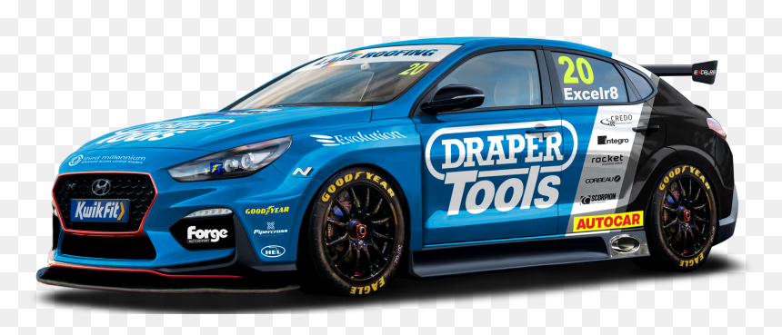 Hyundai I30 Btcc, HD Png Download - racing car png