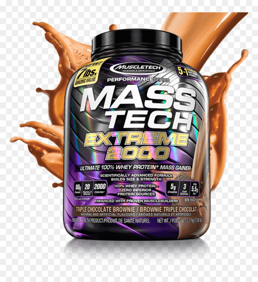 Mass-tech Extreme 2000 - Muscletech Mass Tech Extreme 2000 7lb, HD Png Download - extreme png