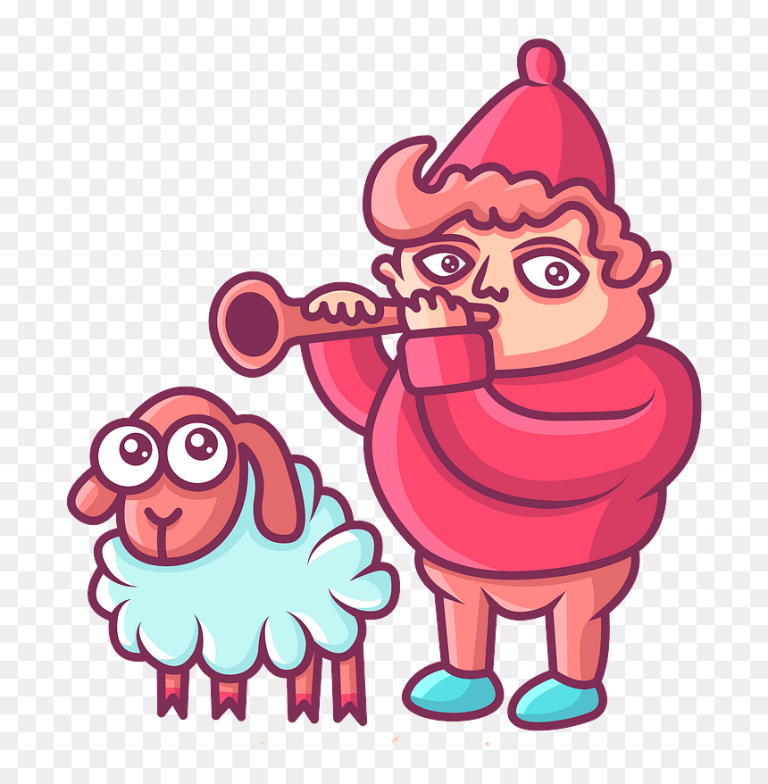 Shepherd With A Sheep Clipart - Clip Art, HD Png Download - shepherd png