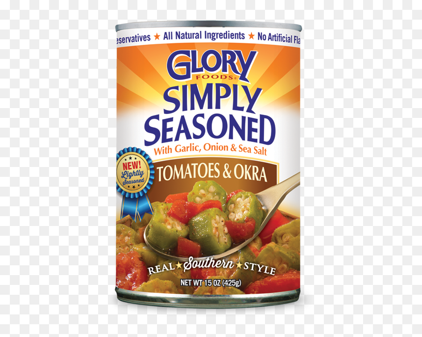 Simply Seasoned Tomato And Okra - Superfood, HD Png Download - okra png