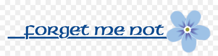 Calligraphy, HD Png Download - forget me not png