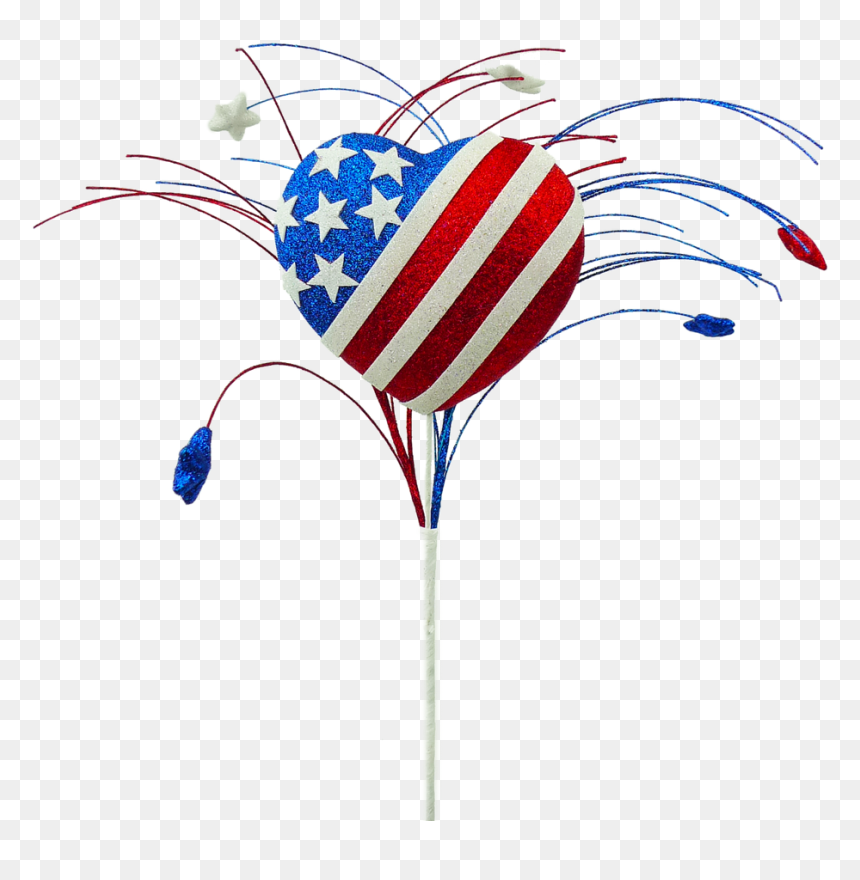 Patriotic Star/stripe Heart Pick - Illustration, HD Png Download - patriotic stars png