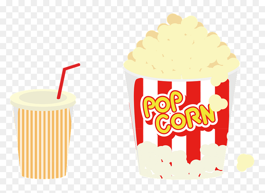Popcorn Snack Juice Clipart - Fast Food, HD Png Download - popcorn transparent png