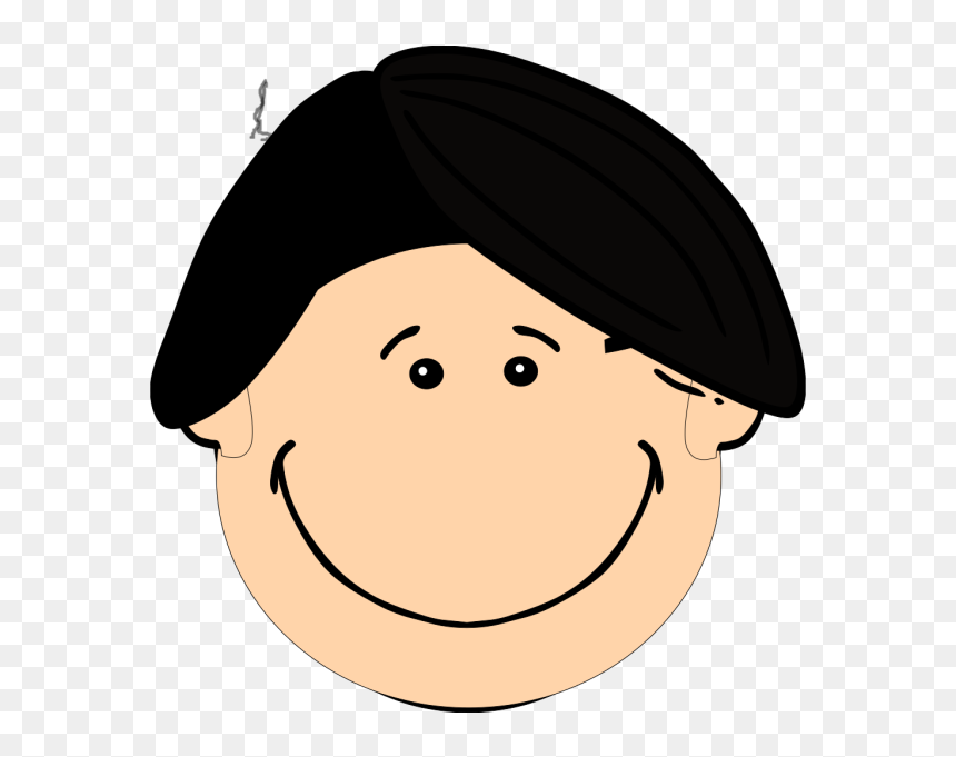 Smiling Dark Hair Boy Png Icons - Short Black Hair Clipart, Transparent Png - boy hair png