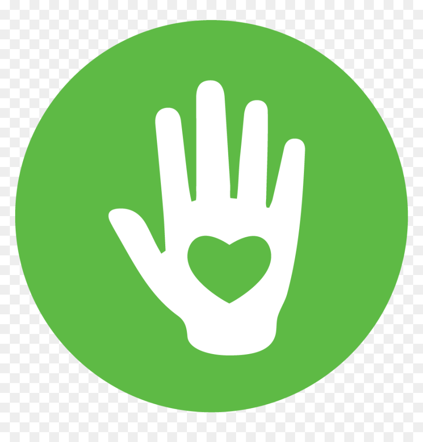 Hand With Heart - Spring Boot Svg, HD Png Download - hand .png