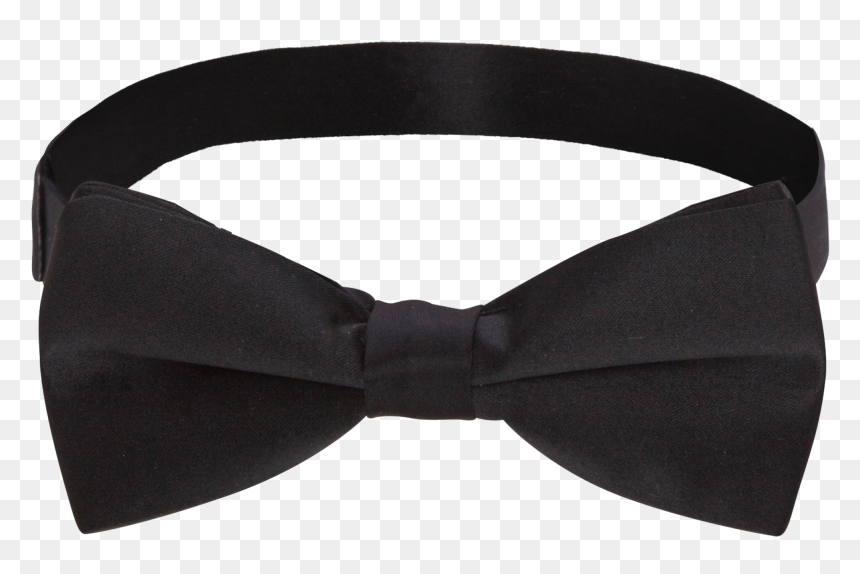 Plain Satin Bow Tie - Formal Wear, HD Png Download - white bow tie png