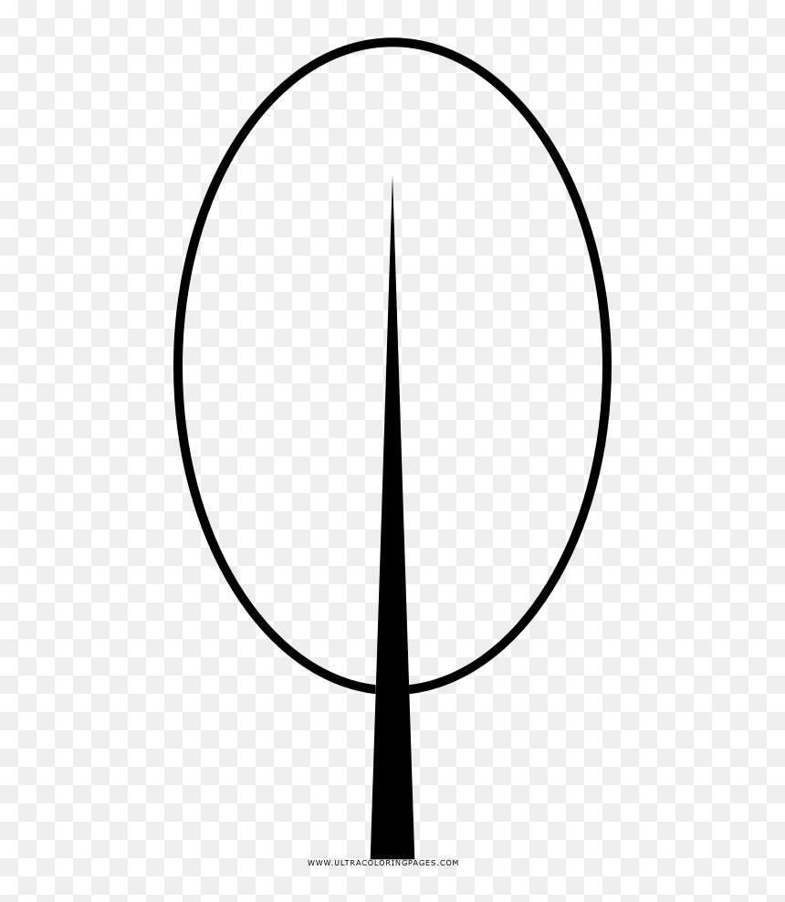 Spring Tree Coloring Page - Circle, HD Png Download - spring tree png