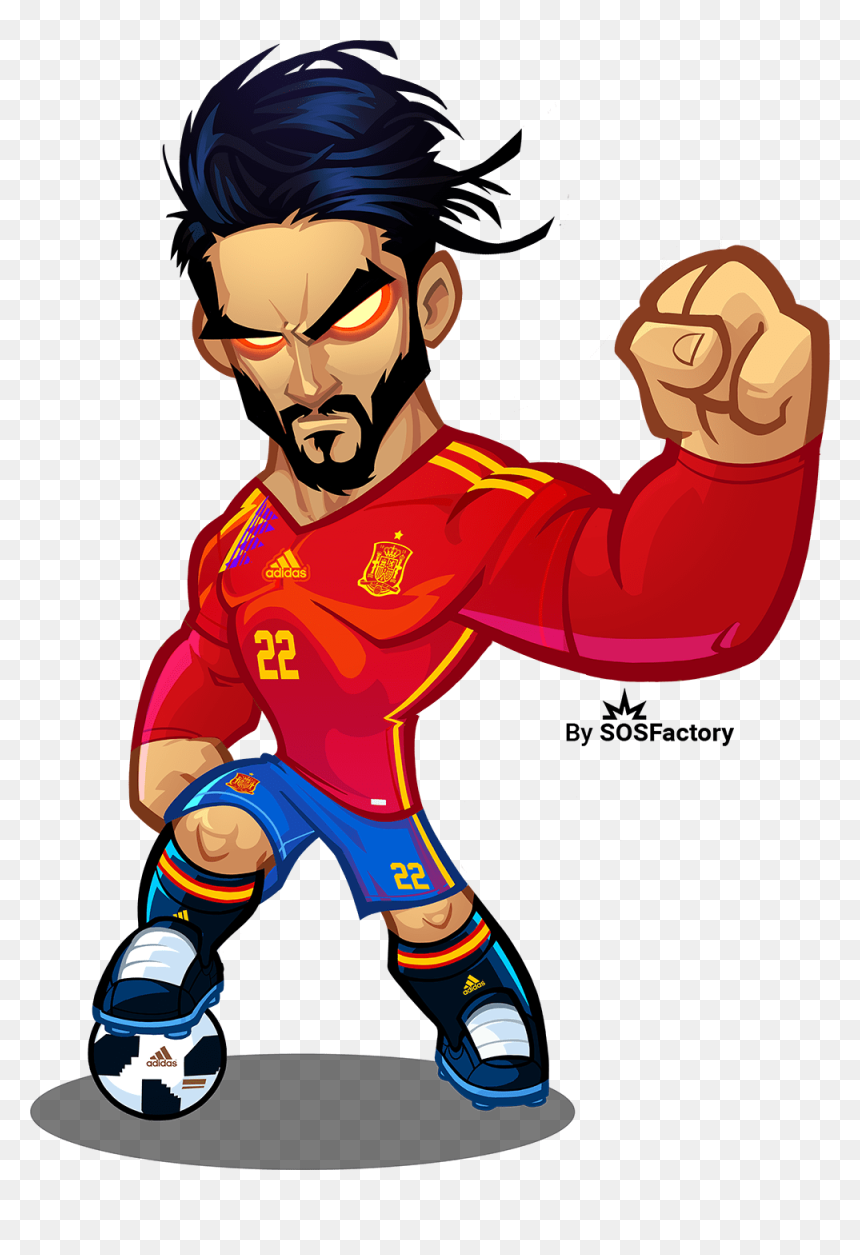 Isco Alarcon Mascot Design - World Cup Russia 2018 Mascotization Project, HD Png Download - russia 2018 png
