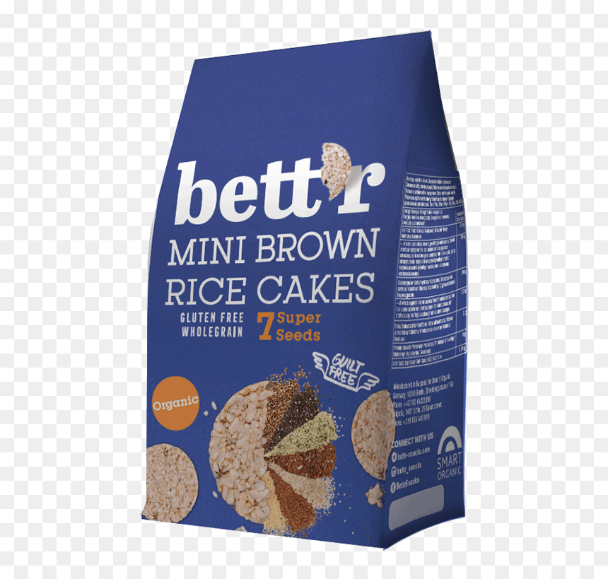 Mini Brown Rice Cakes 7 Super Seeds - Brown Rice, HD Png Download - brown rice png
