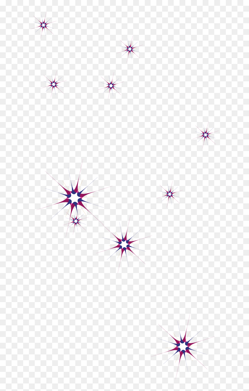 Purple Petal Pattern - Transparent Purple Stars, HD Png Download - purple stars png