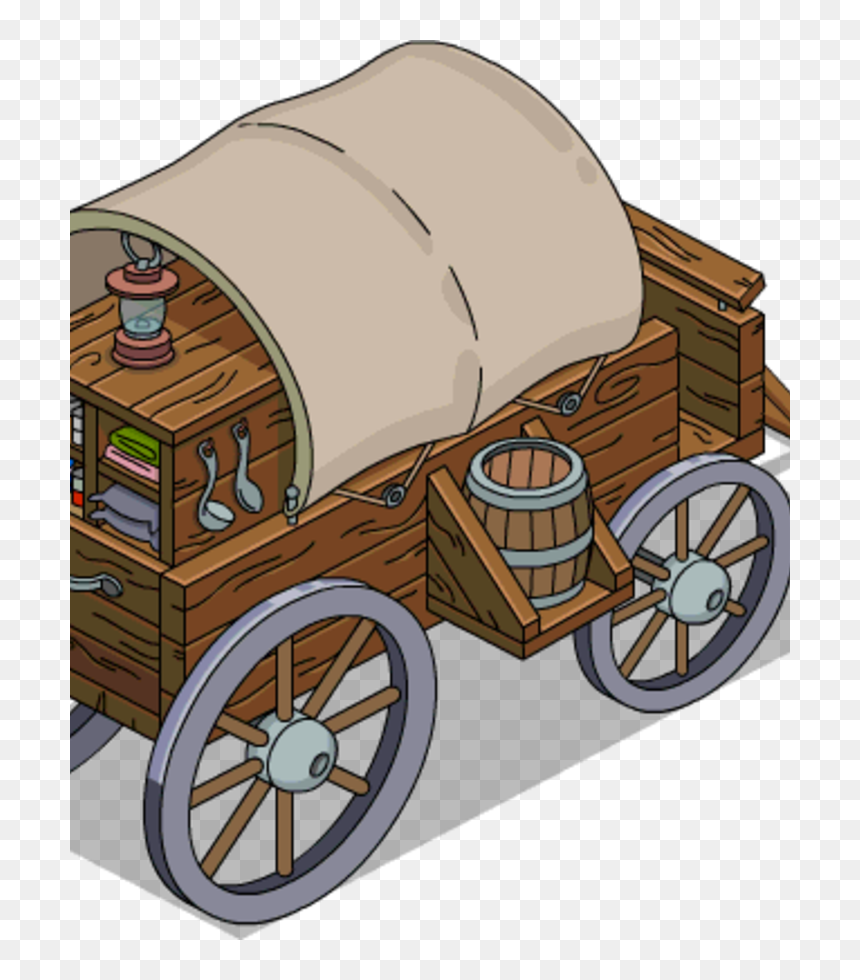 American Frontier Wagon, HD Png Download - covered wagon png