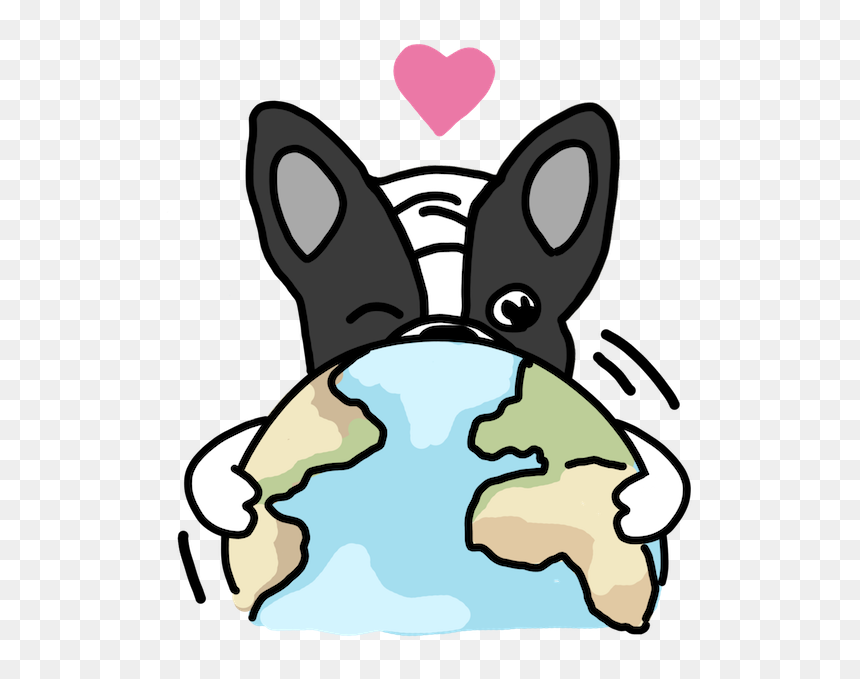 Frenchie Travel Stickers By Yeah Bunny Messages Sticker-8 - Animated Gif Dog Eating, HD Png Download - energizer bunny png