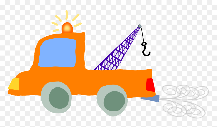 Crooked Car Crane 1 On Its Way To Finally Tow The Weasel - Cranes Car Cartoon, HD Png Download - weasel png