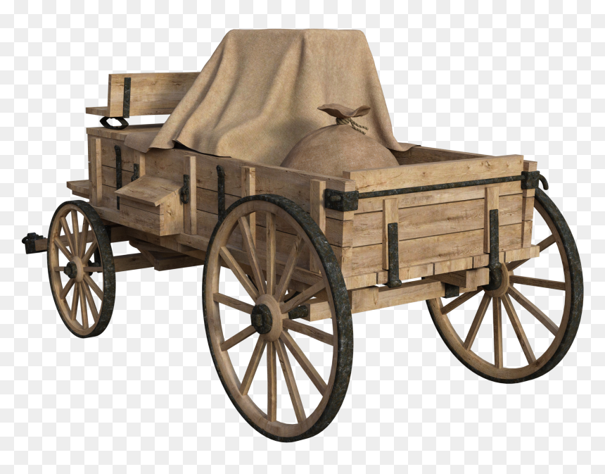 Wagon Old Png, Transparent Png - covered wagon png