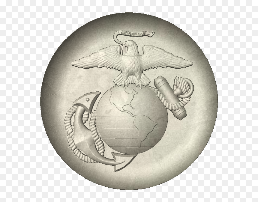 Marine Corps Logo 3d, HD Png Download - marine corps emblem png
