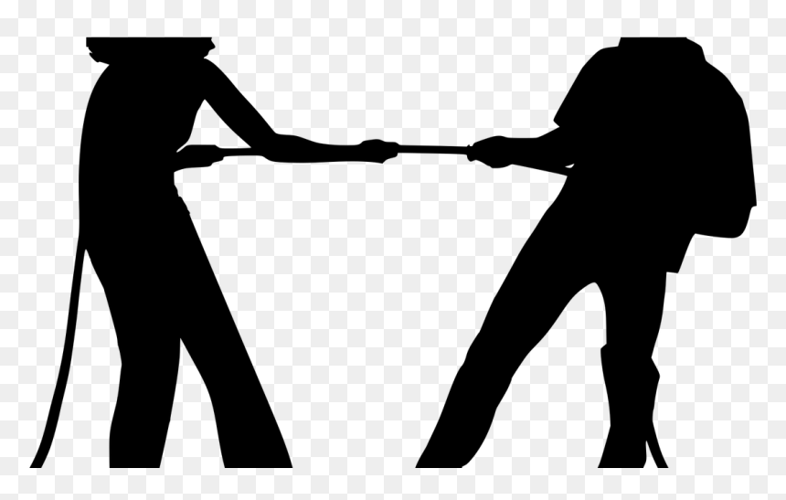 Avoiding The Holiday Custody Tug Of War - Tug Of War Silhouette, HD Png Download - tug of war png