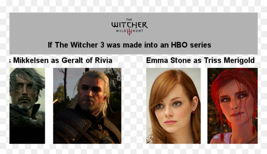 Transparent Emma Stone Png - Witcher 3: Wild Hunt, Png Download - actors png