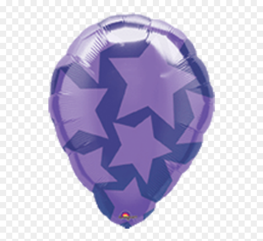 Purple Stars - Balloon, HD Png Download - purple stars png