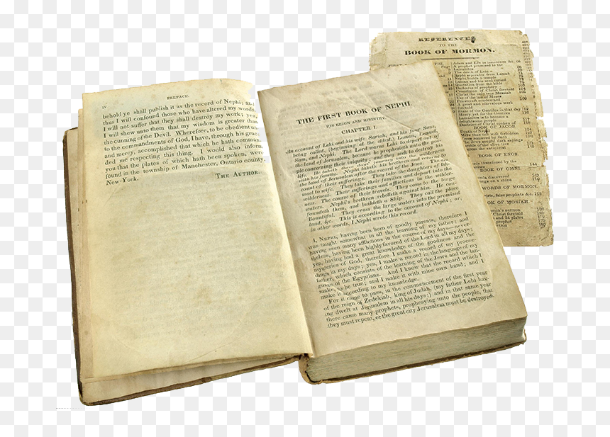 1830 Book Of Mormon Replica - 1830 Replica First Edition Book Of Mormon, HD Png Download - lds temple png