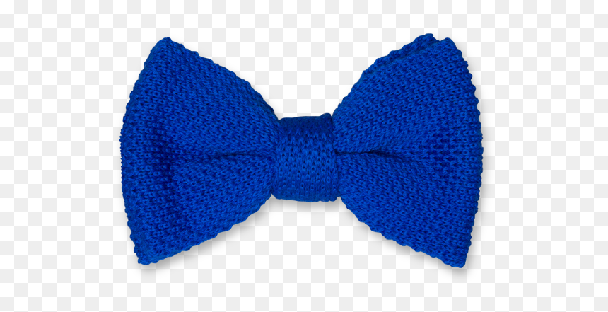 Knitted Bow Tie - Bow Tie, HD Png Download - blue bow tie png