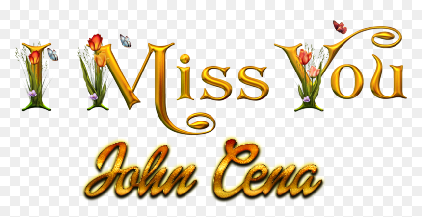 John Cena Missing You Name Png - Portable Network Graphics, Transparent Png - cena png