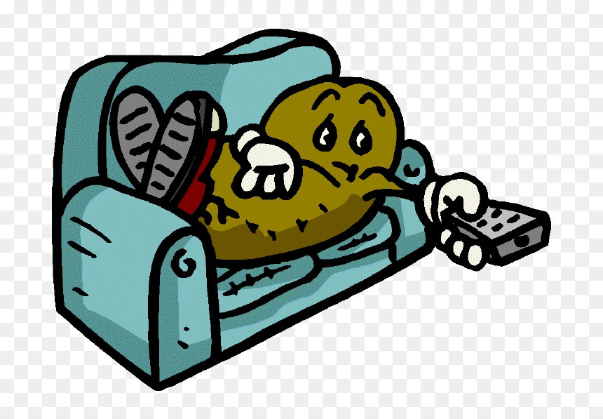 Couch Potato Clipart - No More Couch Potato, HD Png Download - couch potato png