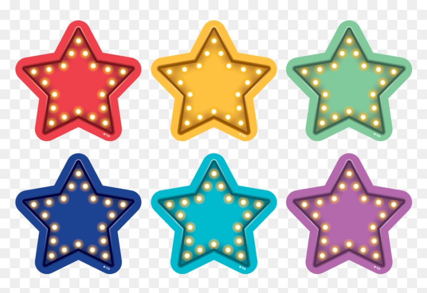 Marquee Stars Spot On Floor Markers - Marquee Stars, HD Png Download - purple stars png