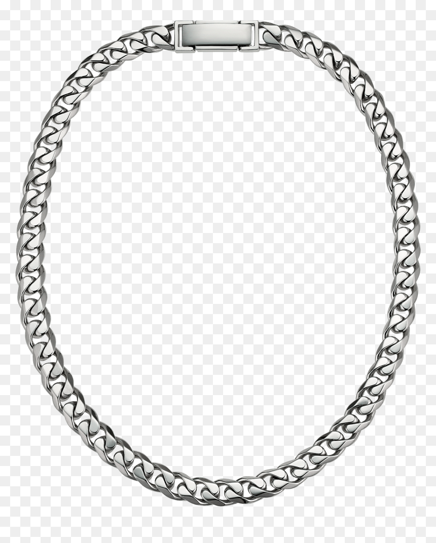 Princess Cut Diamond Line Necklace, HD Png Download - rapper chain png