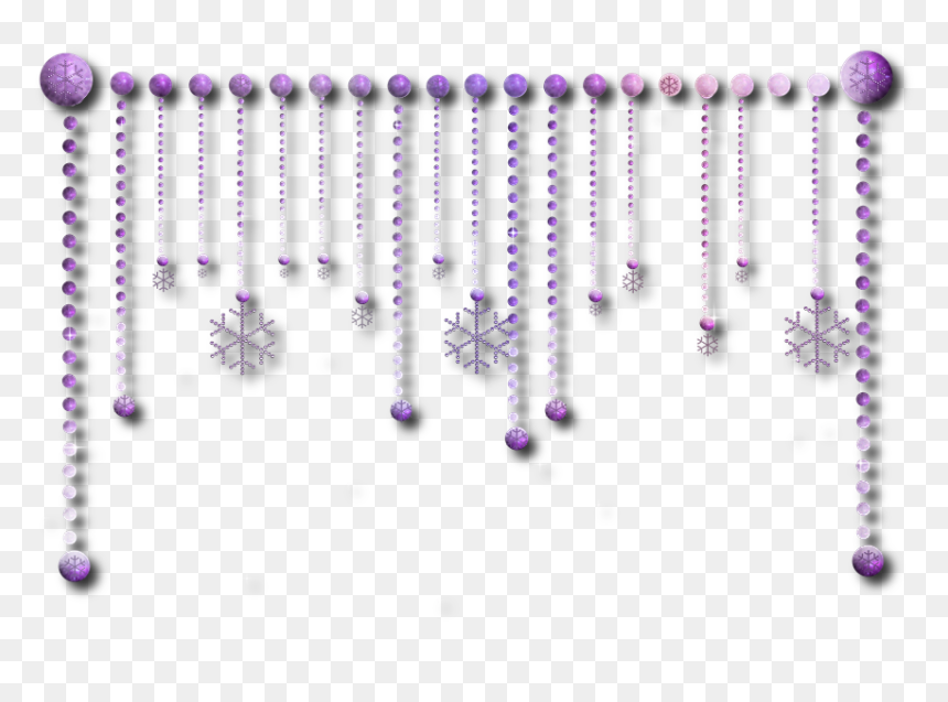 Snowflakes Png Transparent Borders, Png Download - purple stars png